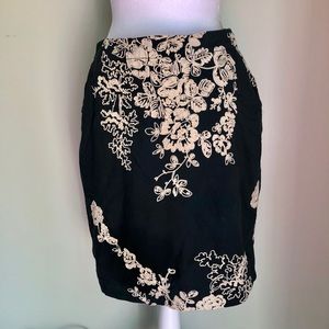 3 for $10 J. Crew pencil embroidered skirt grey